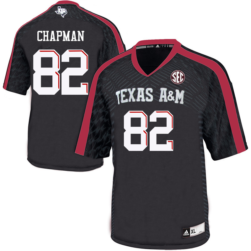 Men #82 Caleb Chapman Texas A&M Aggies College Football Jerseys Sale-Black